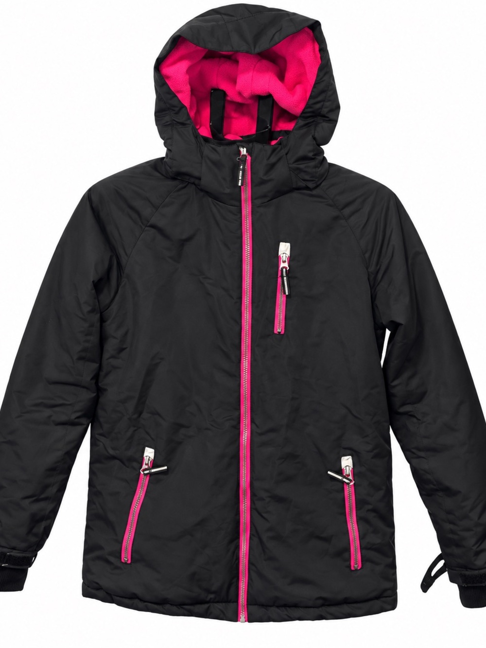 AQ Explore The Unknown Youth 14/16 Black Pink Insulated Ski Snow Jacket